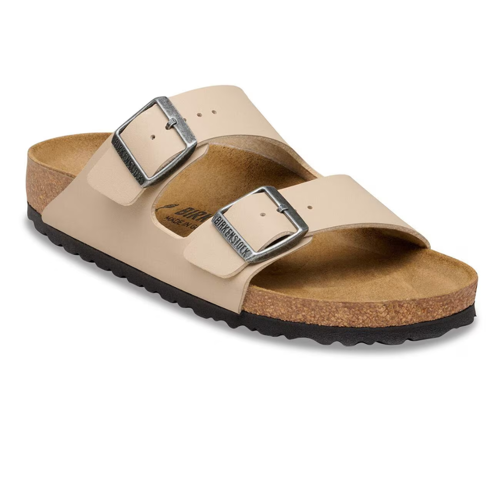 Birkenstock Arizona Birko-Flor Beige Smal Voetbed Unisex Slipper