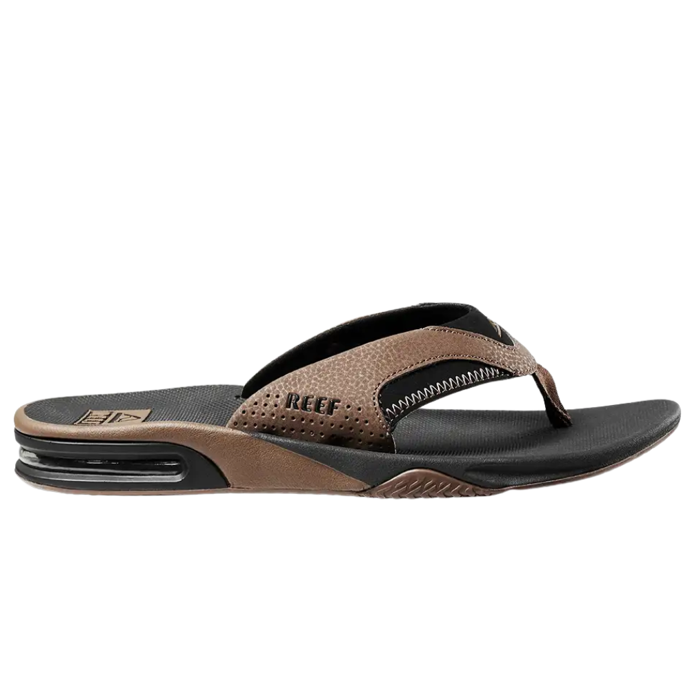 Reef Fanning Zwart Bruin Heren Slipper