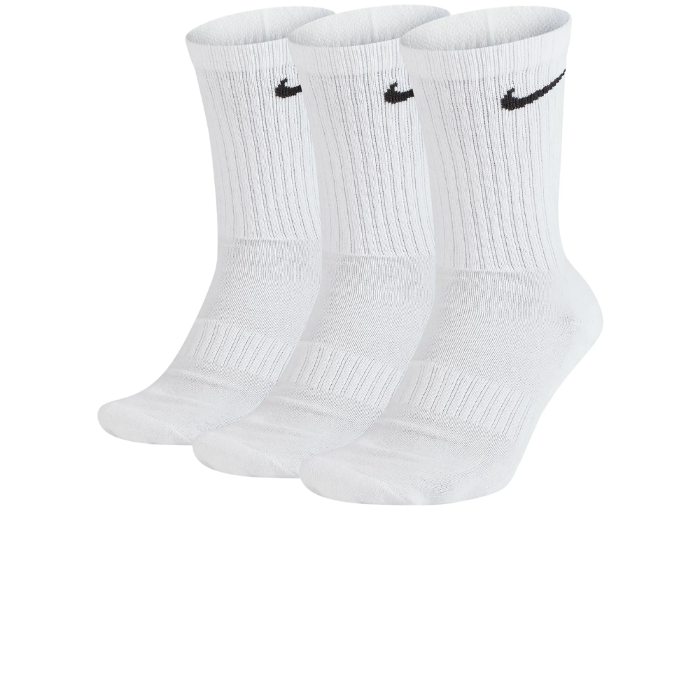 Nike Cushioned Training Crew Sock 3-Pack Wit Unisex Sokken