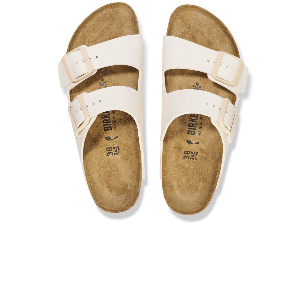 Birkenstock Arizona Birko-Flor Eggshell Smal Voetbed Dames Slipper