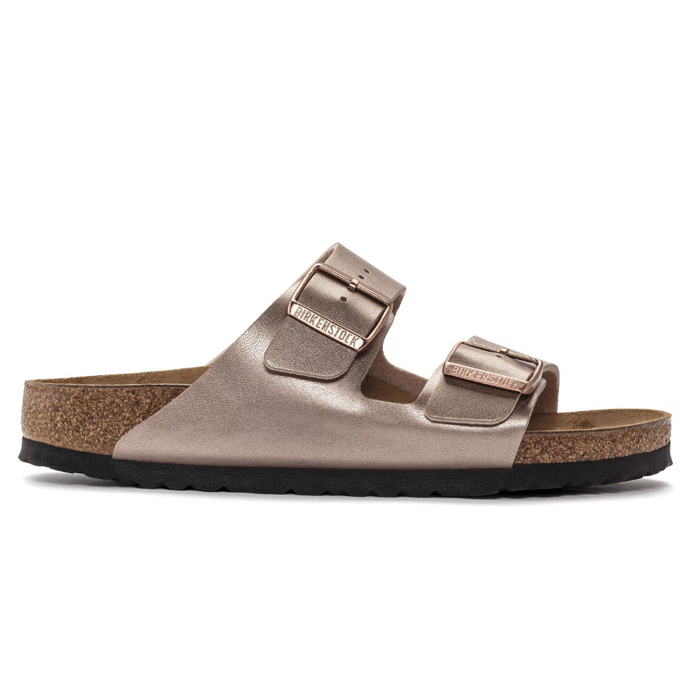 Birkenstock Arizona Birko-Flor Koper Smal Voetbed Dames Slipper