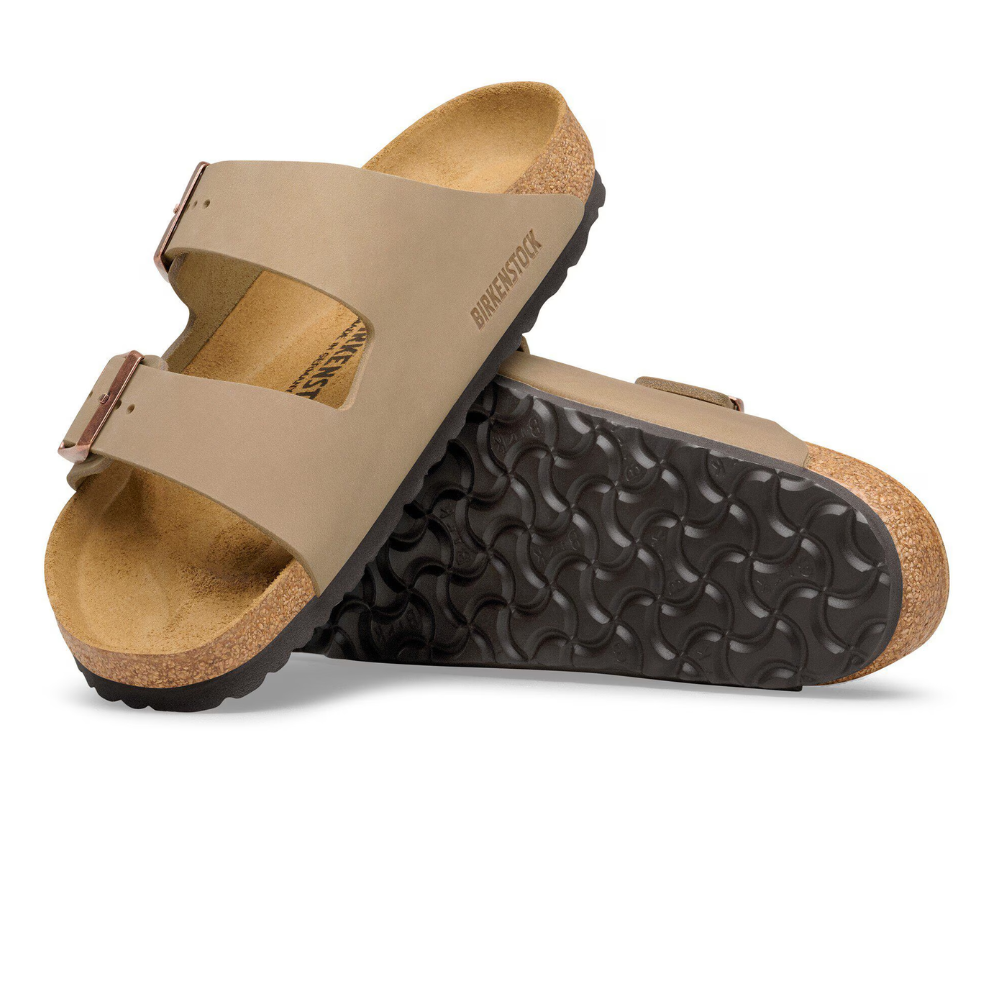 Birkenstock Arizona Vetleer Tobacco Brown Smal Voetbed Unisex Slipper