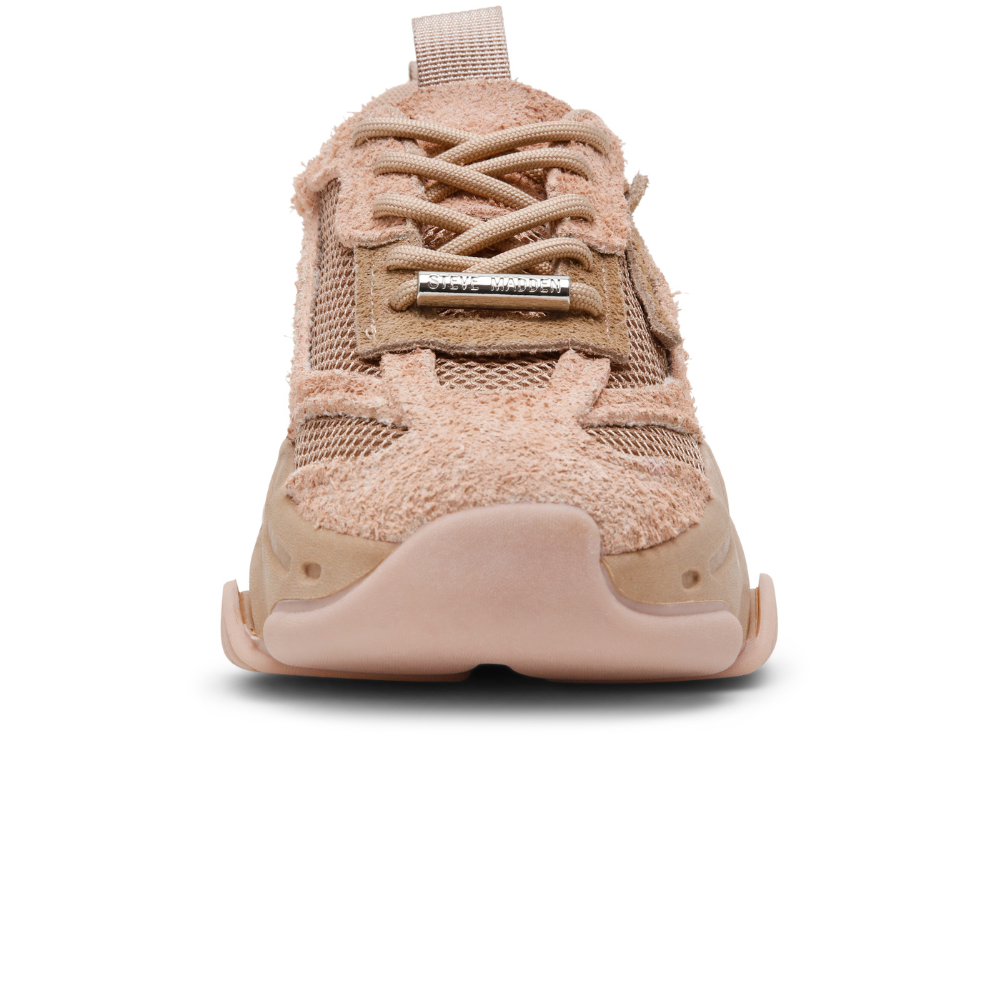 Steve Madden Possession-E Soft Blush Suède Dames Sneaker