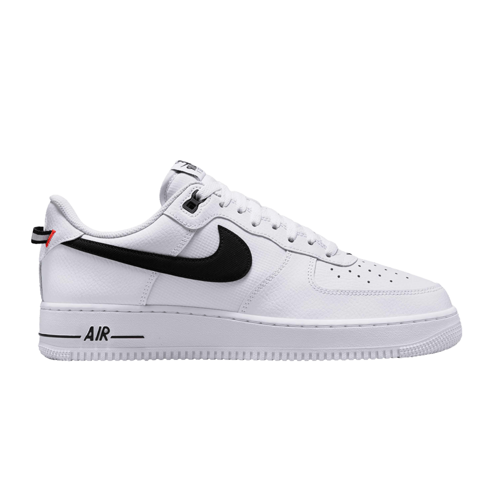 Nike Air Force 1 Low '07 LV8 White Black Bright Crimson Wit Zwart Unisex Sneaker
