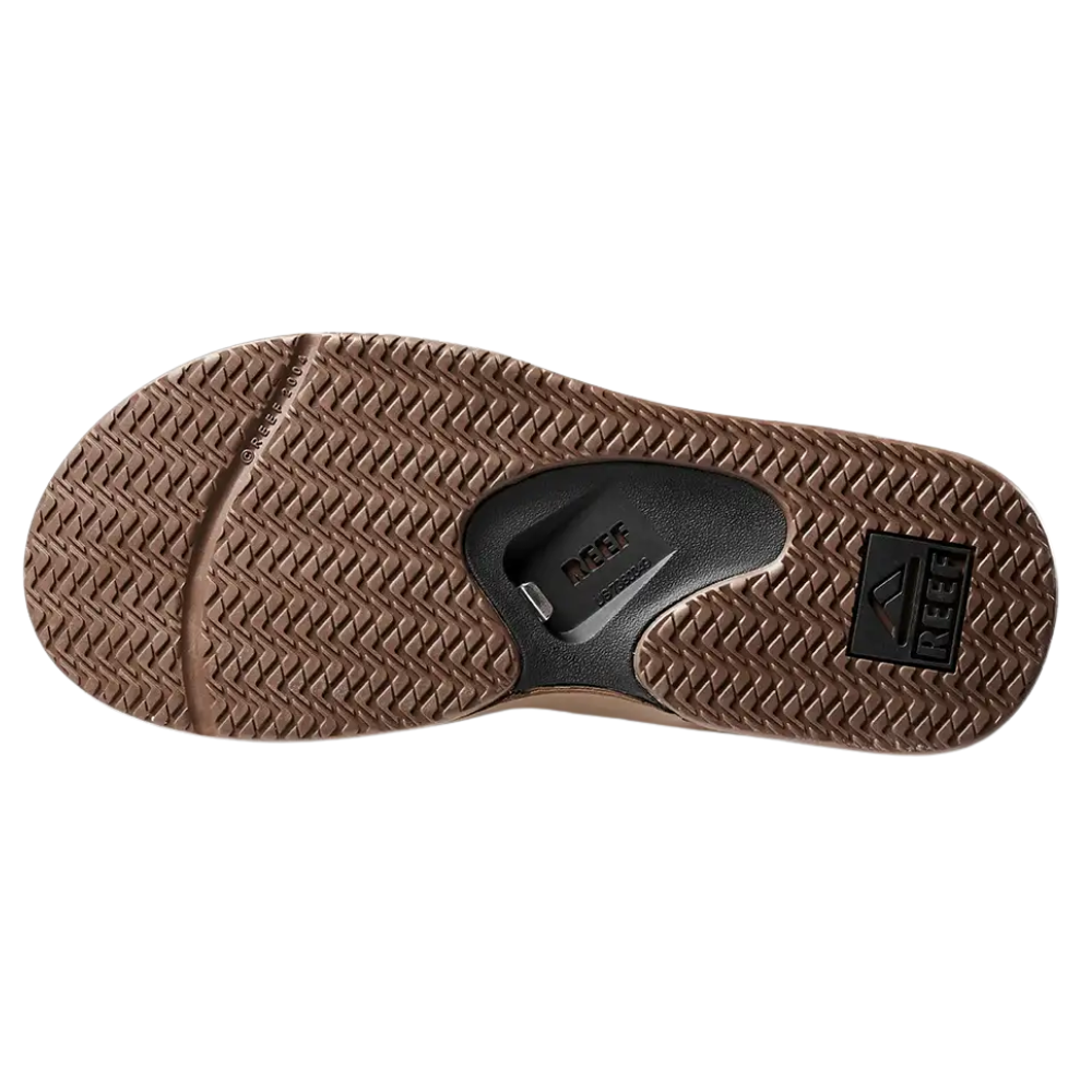 Reef Fanning Zwart Bruin Heren Slipper
