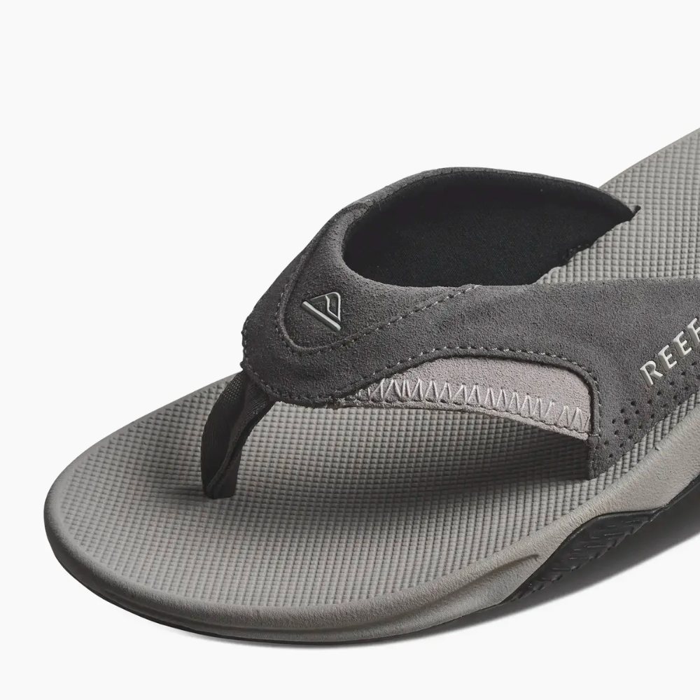 Reef Fanning Grey Suede Heren Slipper