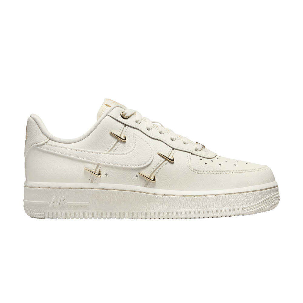 Nike Air Force 1 '07 LX Sail Gold Mini Swooshes Beige Goud Dames Sneaker
