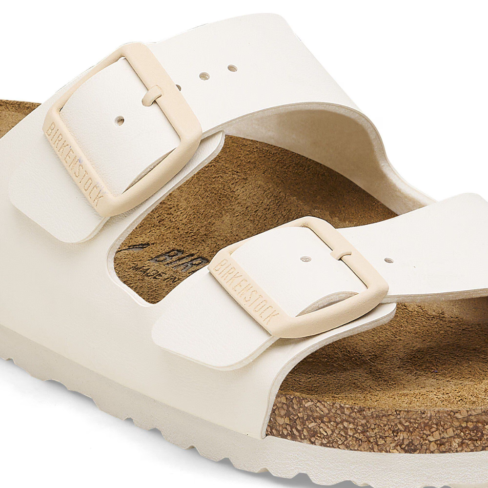 Birkenstock Arizona Birko-Flor Eggshell Smal Voetbed Dames Slipper