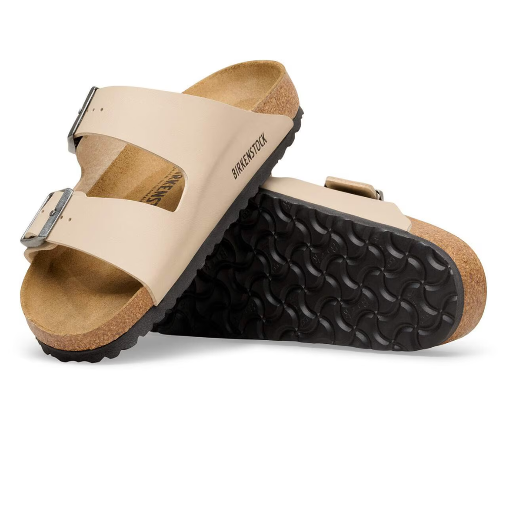 Birkenstock Arizona Birko-Flor Beige Smal Voetbed Unisex Slipper