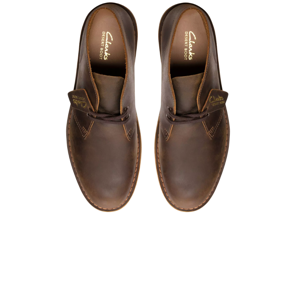 Clarks Desert Boot Evo Beeswax Leather Bruin Heren Schoen