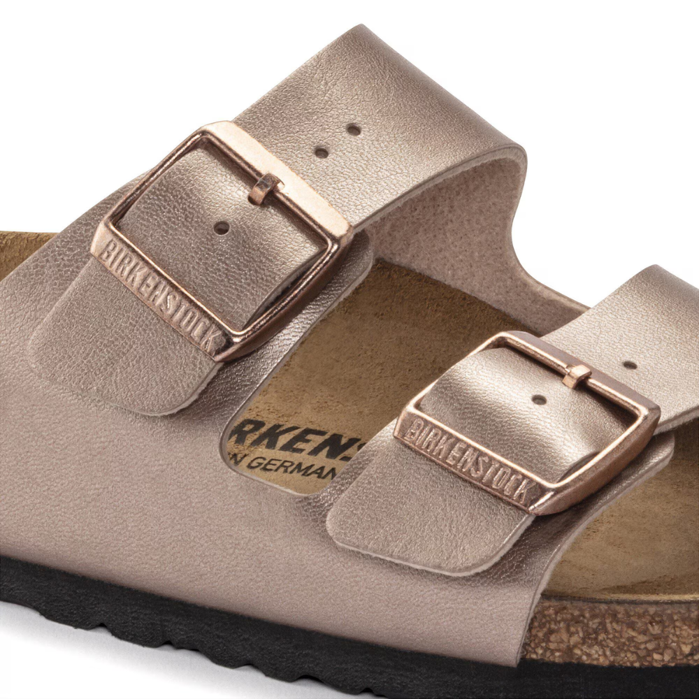 Birkenstock Arizona Birko-Flor Koper Smal Voetbed Dames Slipper