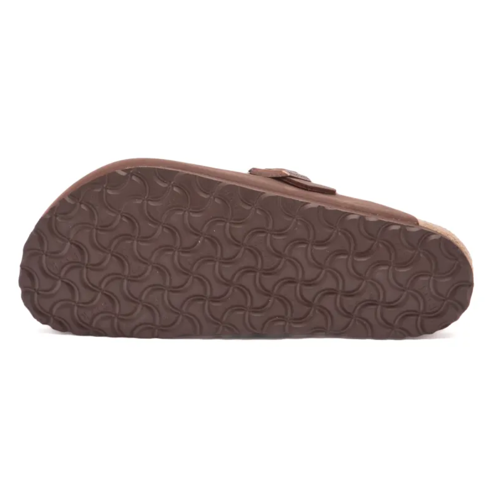 Birkenstock Boston NU Oiled Soft Footbed Regular Habana Bruin Heren Instapper