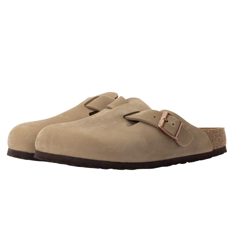 Birkenstock Boston Bruin Smal Voetbed Unisex Instapper