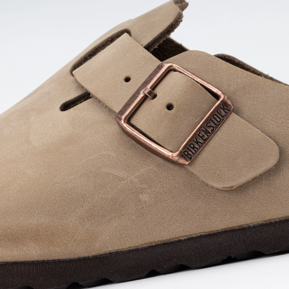 Birkenstock Boston Bruin Smal Voetbed Unisex Instapper