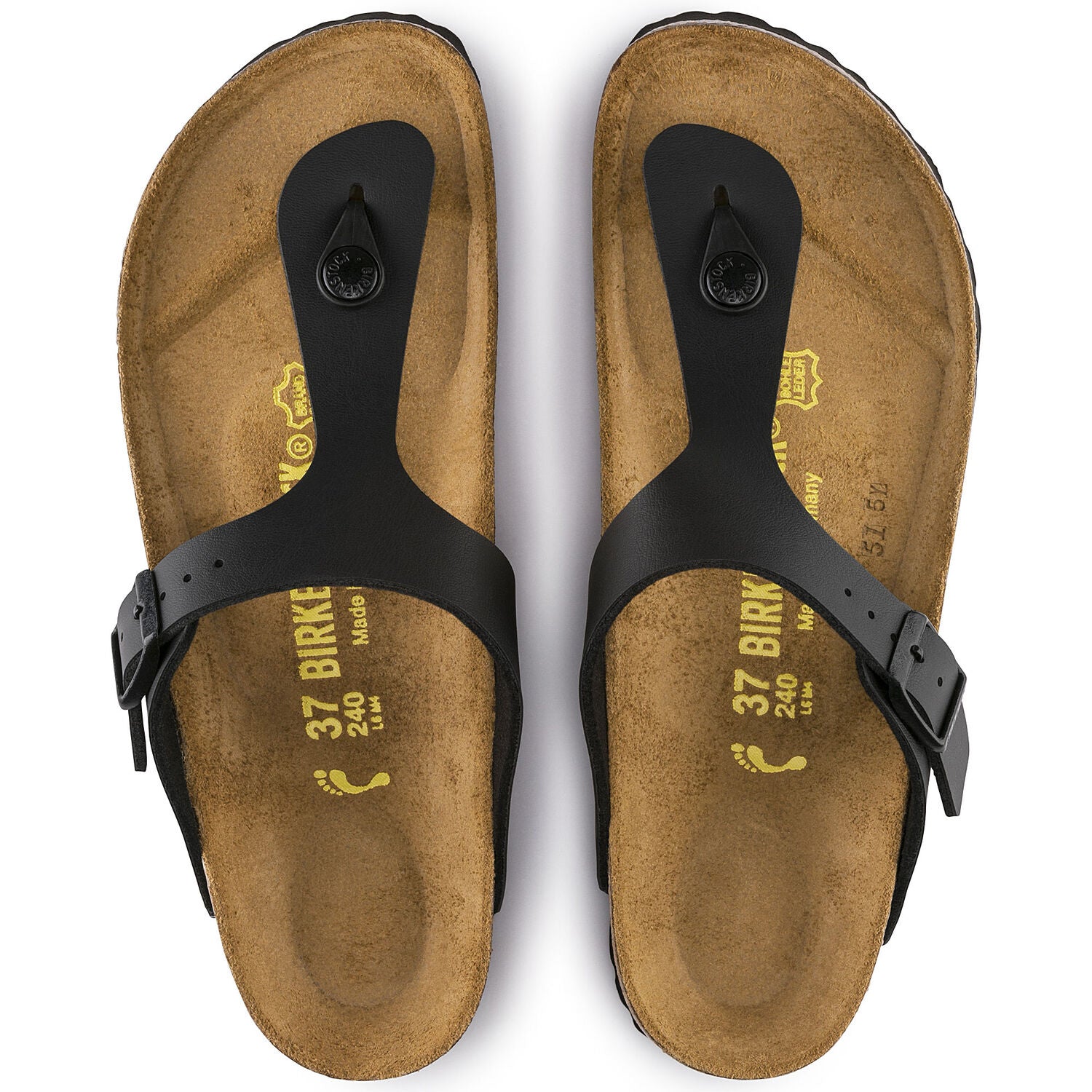 Birkenstock Gizeh Zwart Normaal Voetbed Dames Slipper