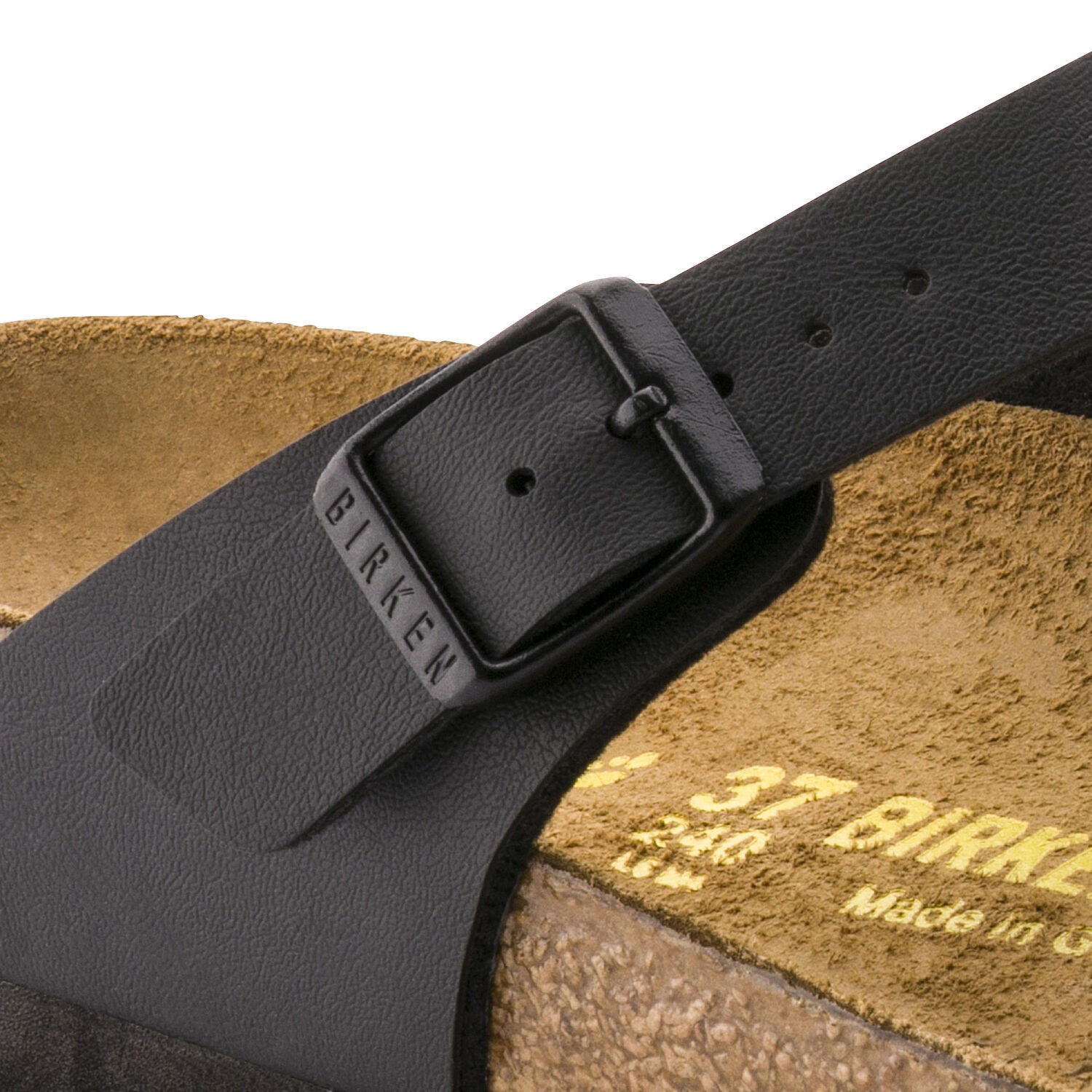 Birkenstock Gizeh Zwart Normaal Voetbed Dames Slipper