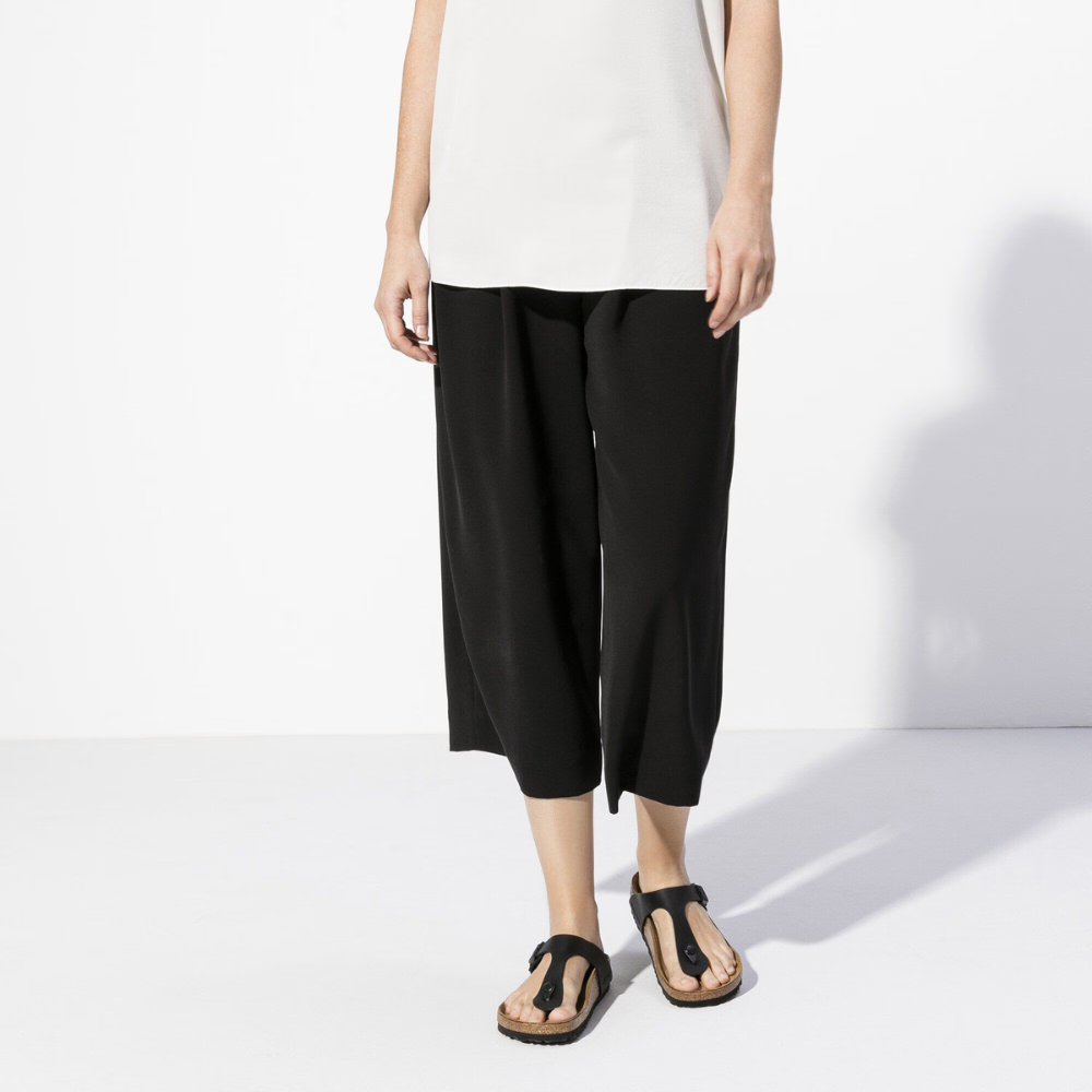 Birkenstock Gizeh Zwart Smal Voetbed Dames Slipper