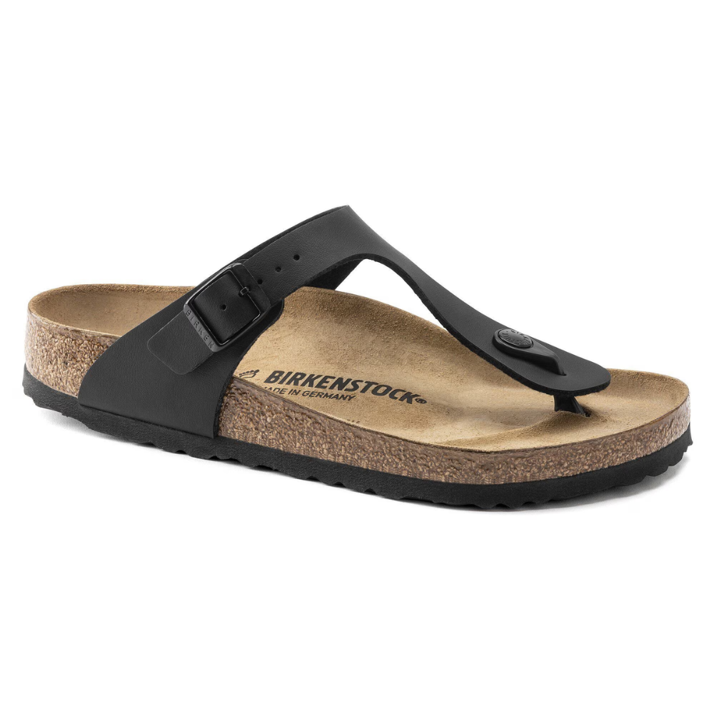 Birkenstock Gizeh Zwart Smal Voetbed Dames Slipper