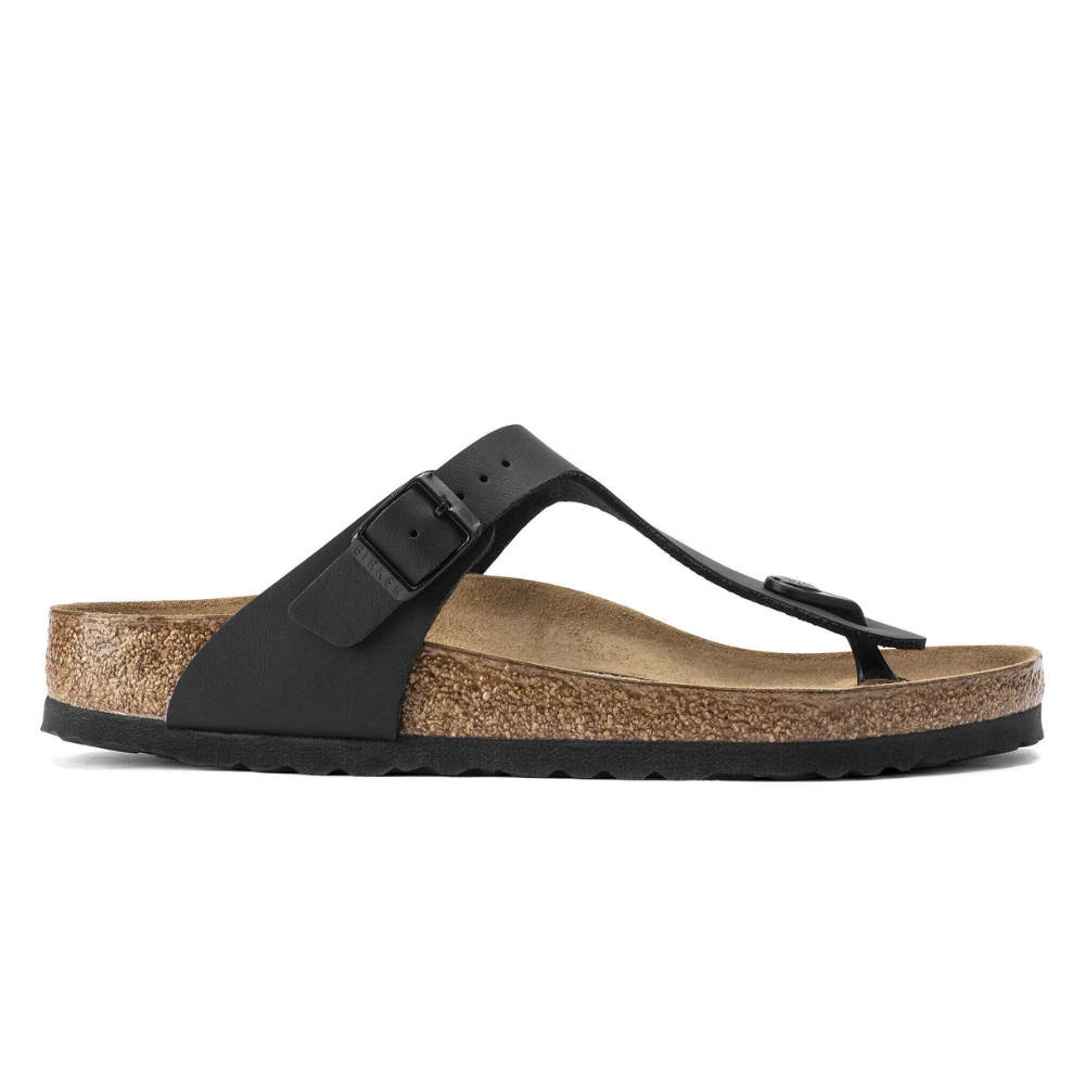 Birkenstock Gizeh Zwart Smal Voetbed Dames Slipper