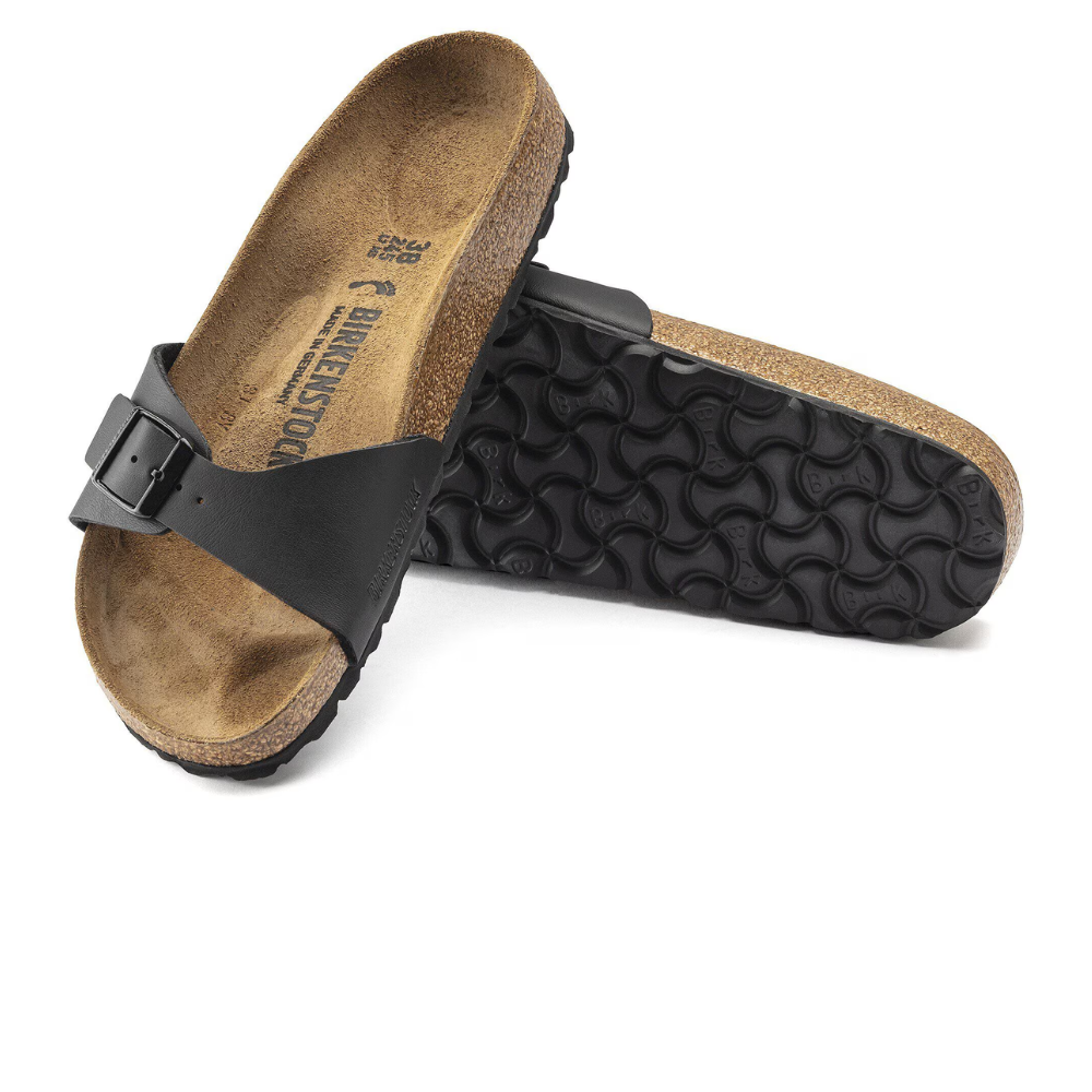 Birkenstock Madrid Zwart Smal Voetbed Dames Slipper