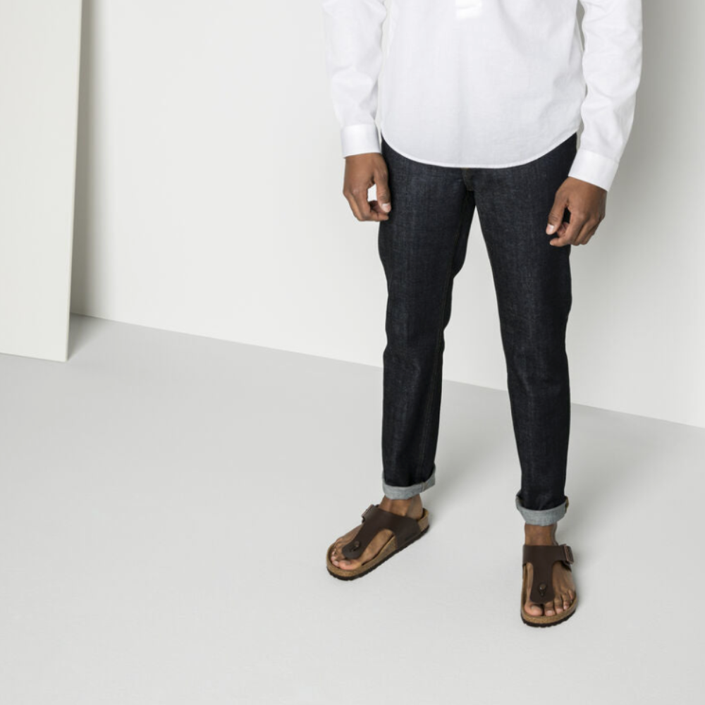 Birkenstock Ramses Bruin Smal Voetbed Heren Slipper