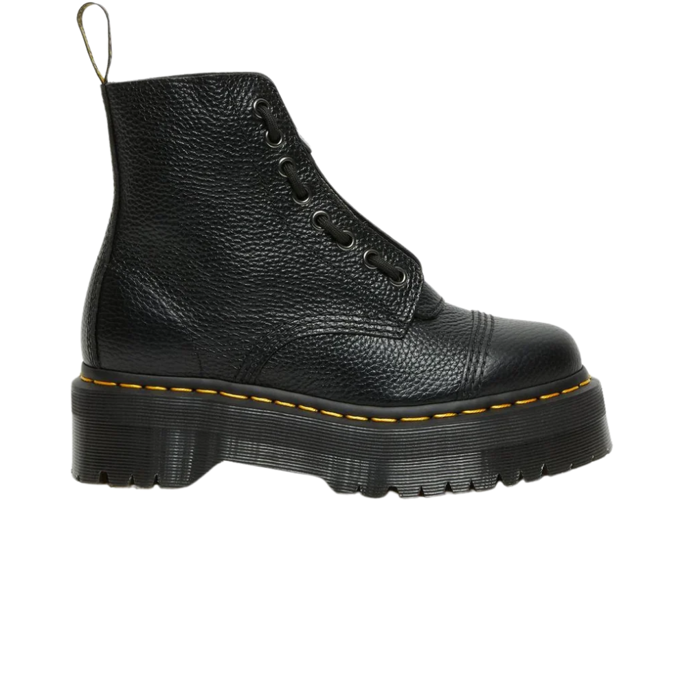 Dr.Martens SINCLAIR フロントジップUK4 厚底 黒 Dr. Martens Sinclair Zwart | Dames Platform Boot
