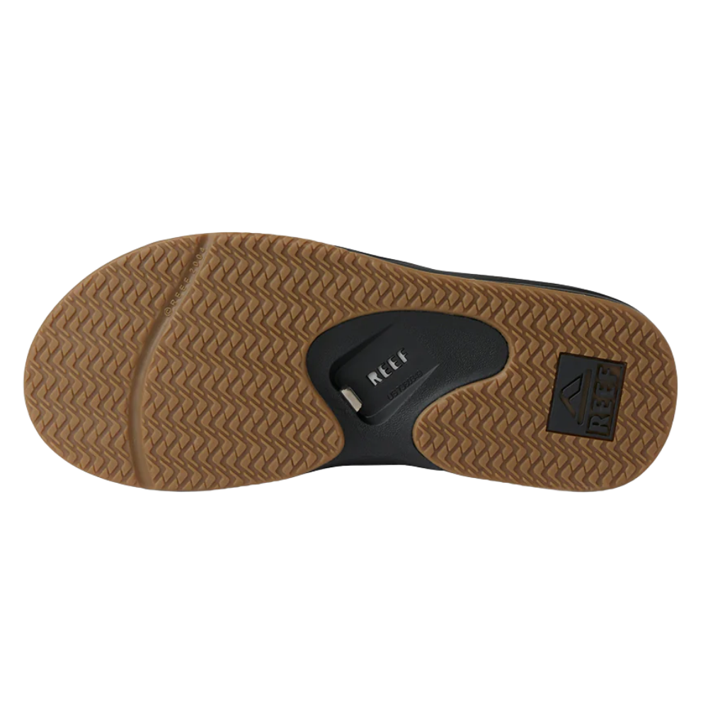 Reef Fanning Black Silver Zwart Heren Slipper