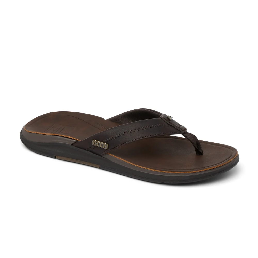 Reef Leather Bruin Heren Slipper