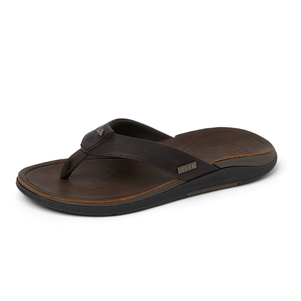Reef Leather Bruin Heren Slipper