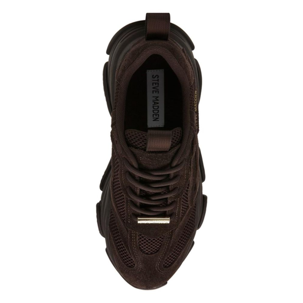 Steve Madden Possession-E Chocolate Brown Bruin Dames Sneaker