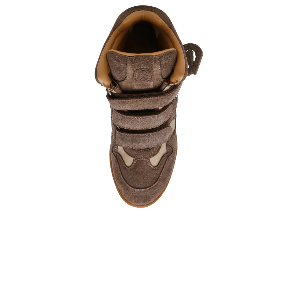 Steve Madden Mavis Taupe Suède Beige Dames Sneaker