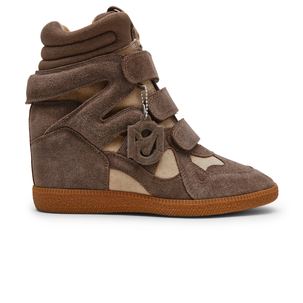 Steve Madden Mavis Taupe Suède Beige Dames Sneaker