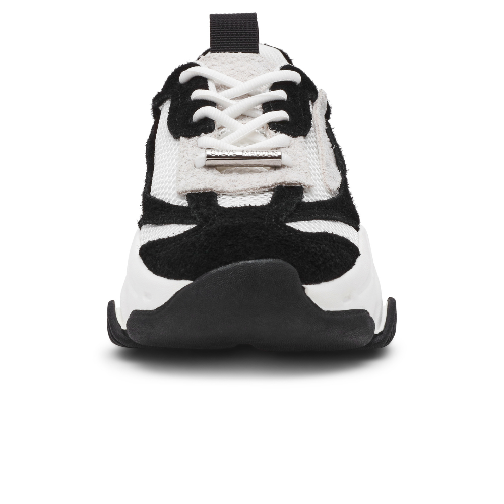 Steve Madden Possession-E Wit Zwart Dames Sneaker
