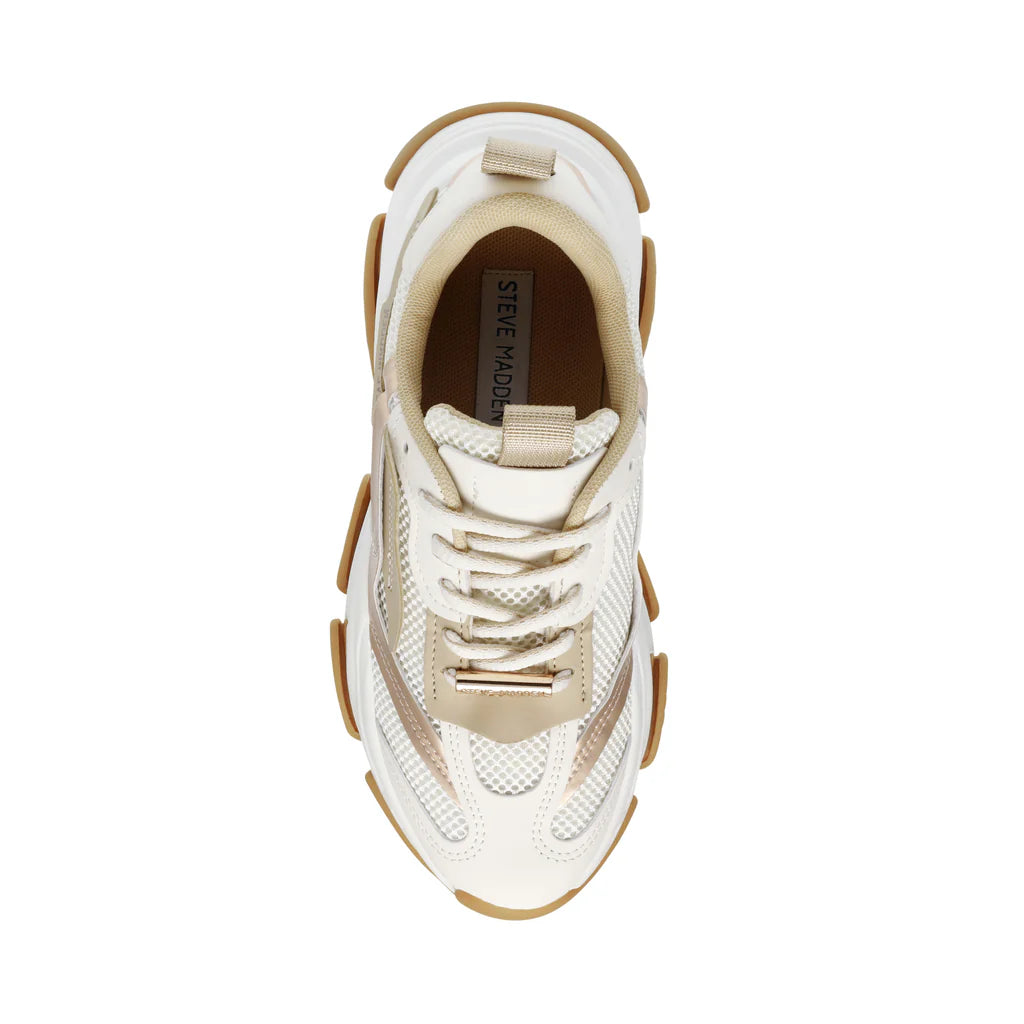 Steve Madden Possession-E Coconut Beige Dames Sneaker