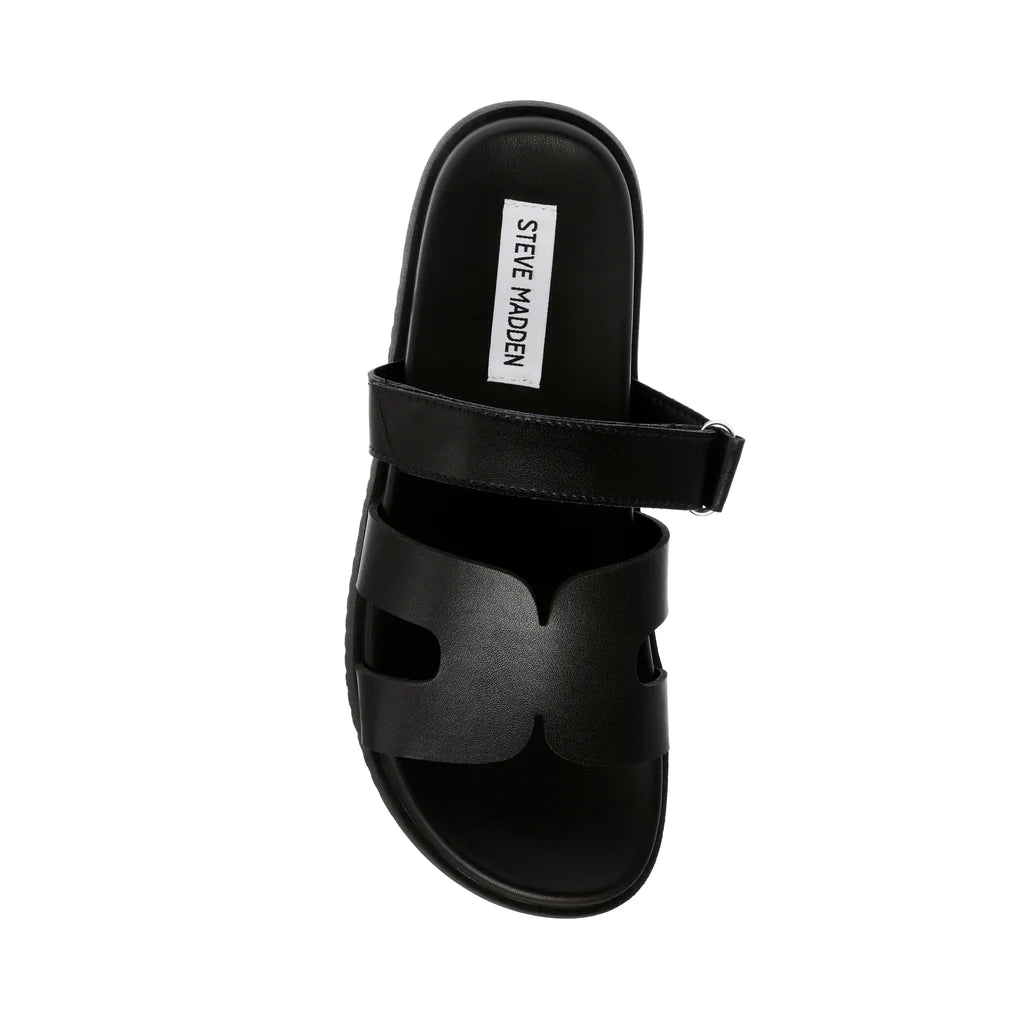 Steve Madden Missile Zwart Dames Sandaal