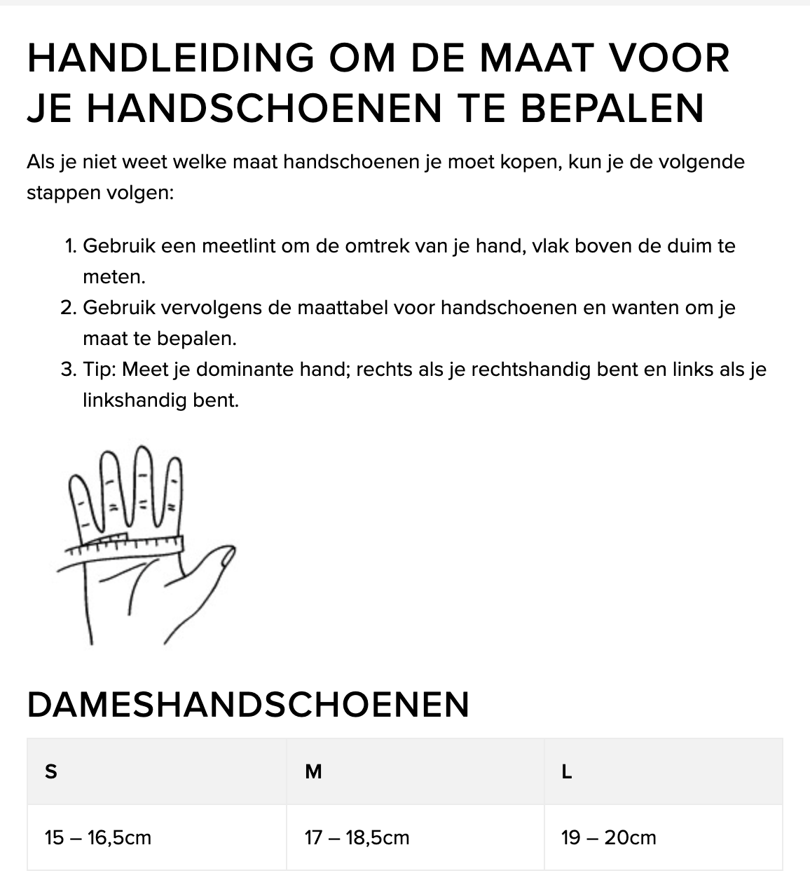 Turn Cuff Handschoenen