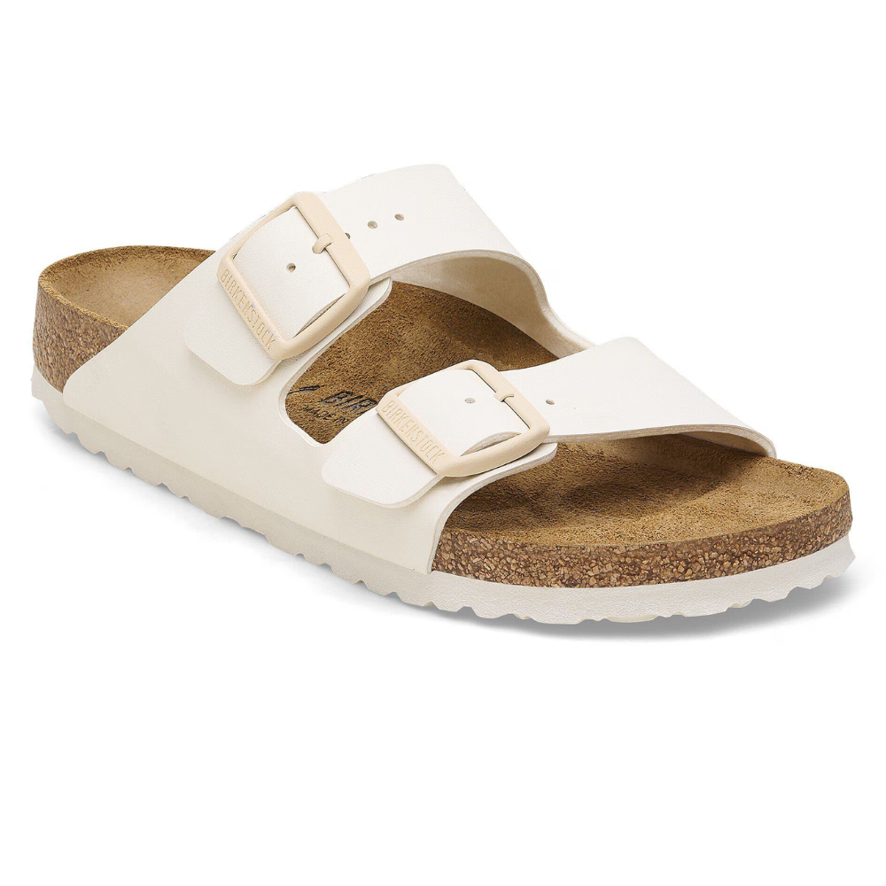 Birkenstock Arizona Birko-Flor Eggshell Smal Voetbed Dames Slipper