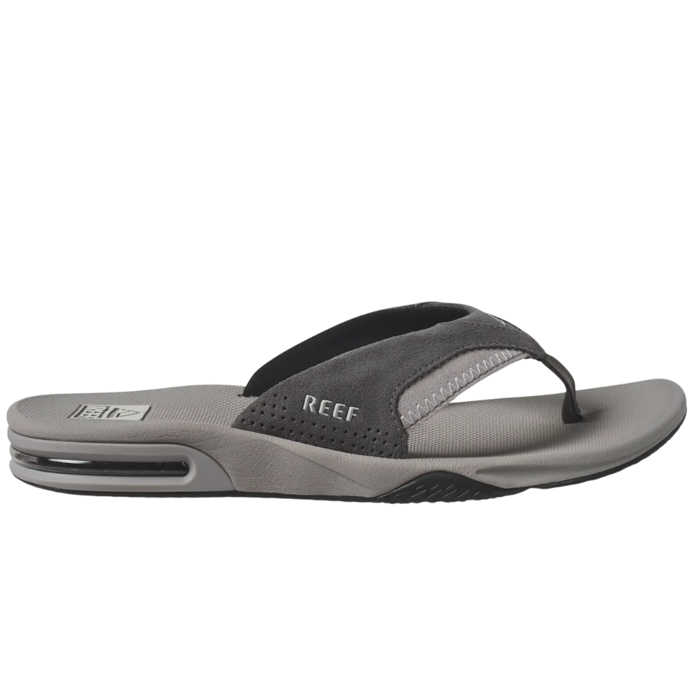 Reef Fanning Grey Suede Heren Slipper