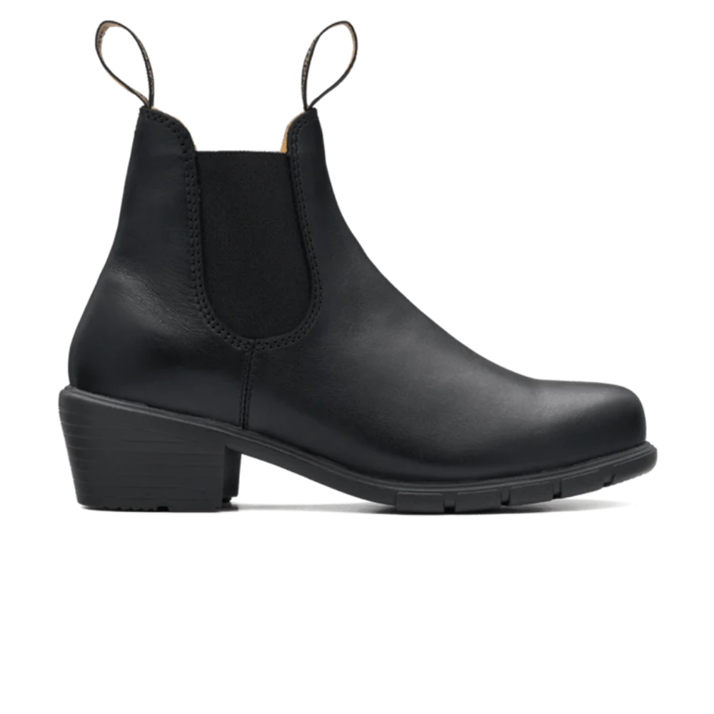 Blundstone 1671 Middle Heel Zwart Leren Dames Boot
