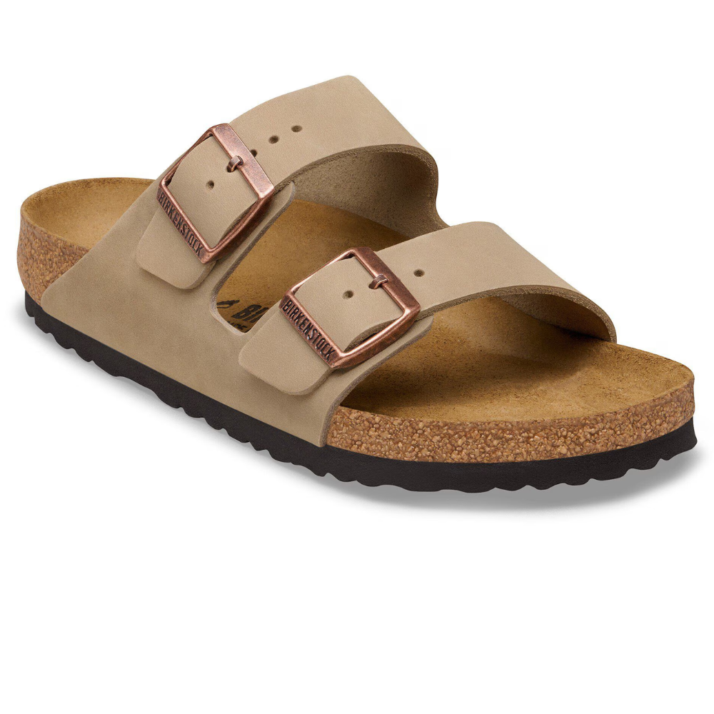 Birkenstock Arizona Vetleer Tobacco Brown Smal Voetbed Unisex Slipper