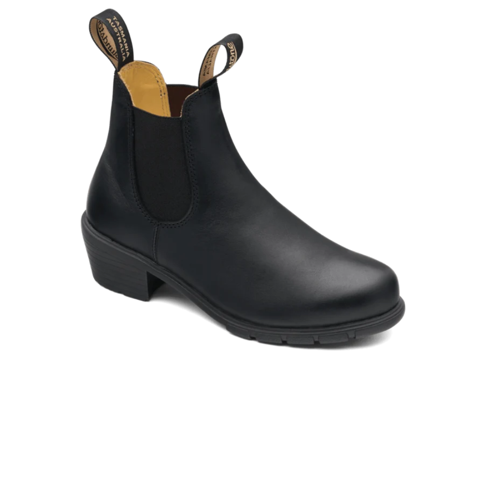 Blundstone 1671 Middle Heel Zwart Leren Dames Boot