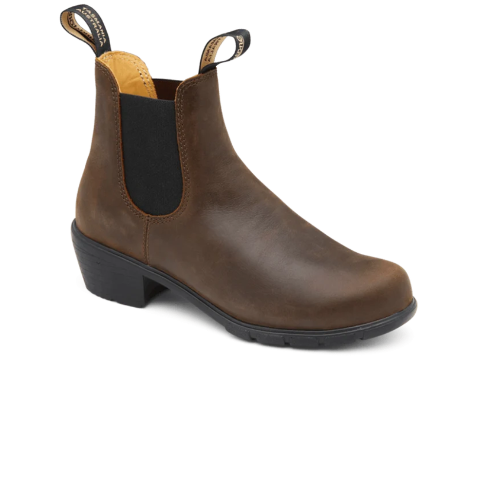 Blundstone Middle Heel Antique Brown Leren Dames Boot