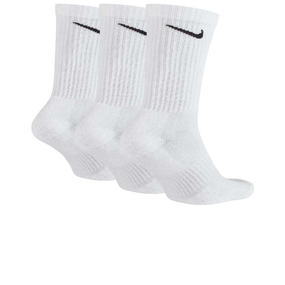 Nike Cushioned Training Crew Sock 3-Pack Wit Unisex Sokken