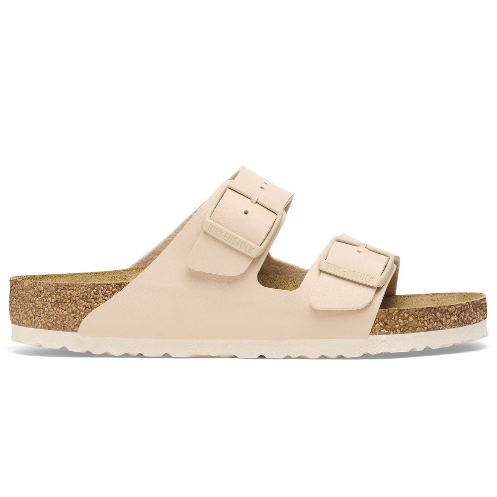 Birkenstock Arizona Birko-Flor Beige Smal Voetbed Dames Slipper