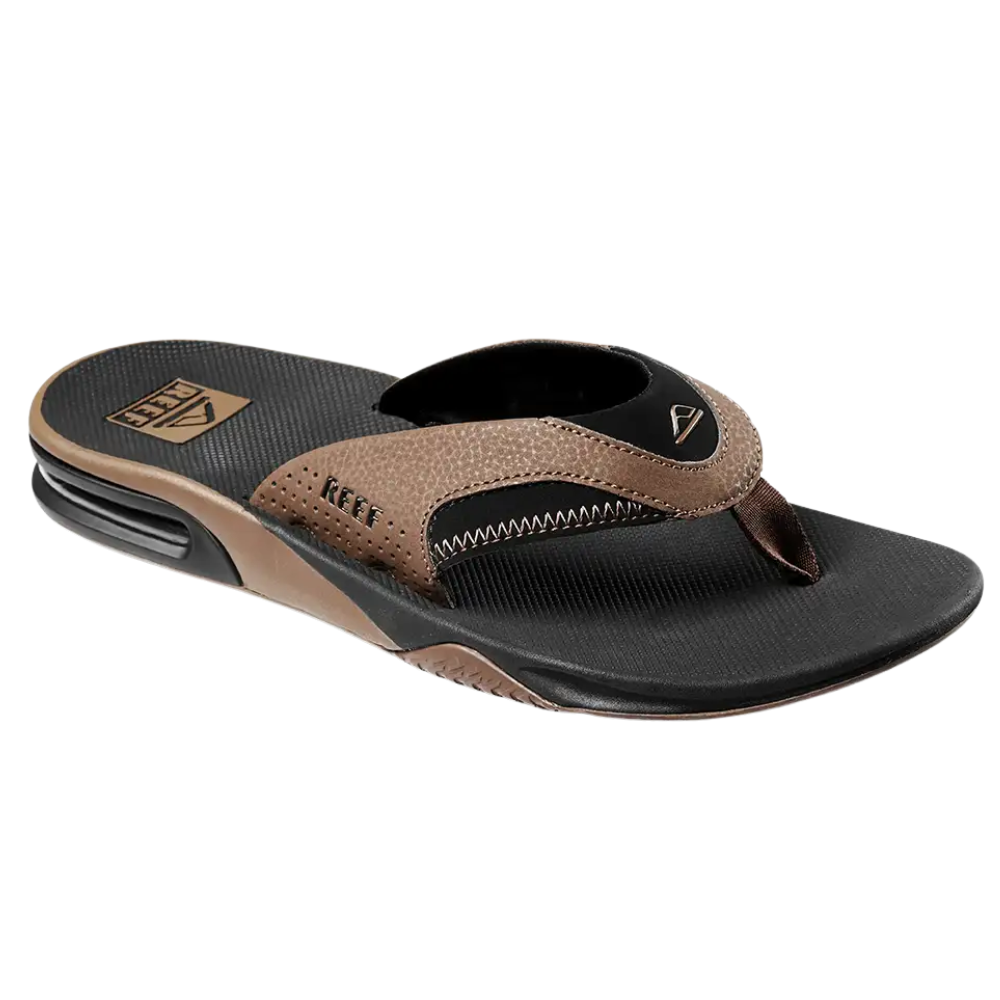 Reef Fanning Zwart Bruin Heren Slipper