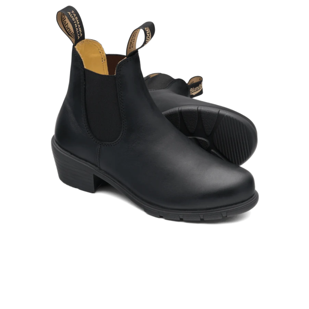 Blundstone 1671 Middle Heel Zwart Leren Dames Boot