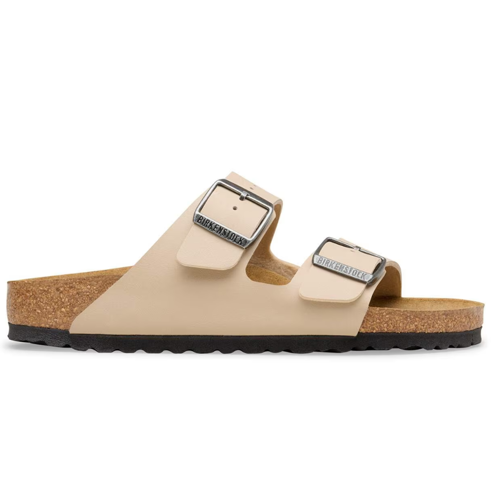 Birkenstock Arizona Birko-Flor Beige Smal Voetbed Unisex Slipper