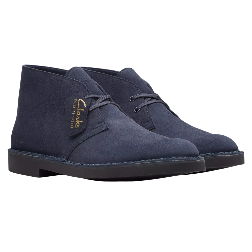Clarks Desert Boot Evo Navy Suède Heren Schoen