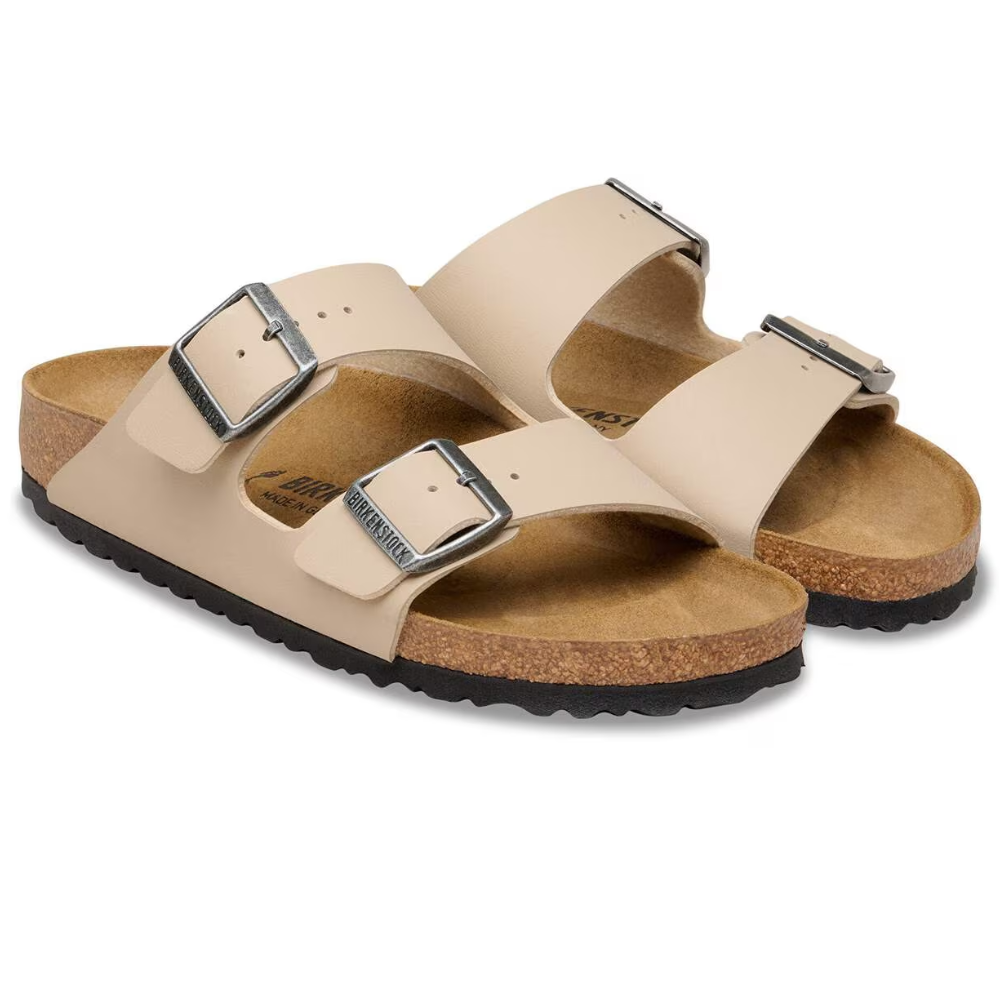 Birkenstock Arizona Birko-Flor Beige Smal Voetbed Unisex Slipper
