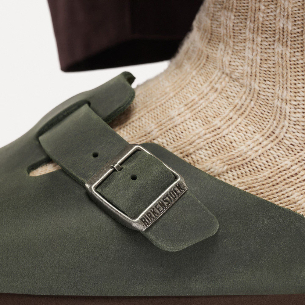 Birkenstock Boston Thyme Groen Heren Instapper